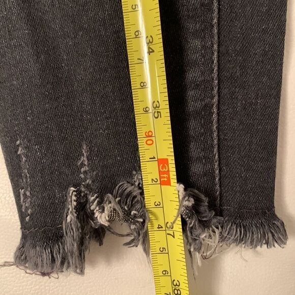 Zara Trafaluc High Rise Distressed Skinny Denim Size 38EU / 6US - Picture 6 of 11